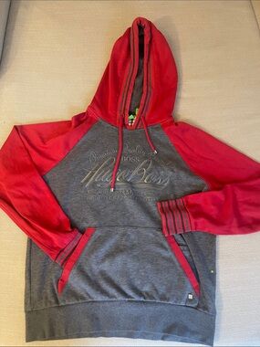 Boss Red Sweatpants with Black Contrast Stripes